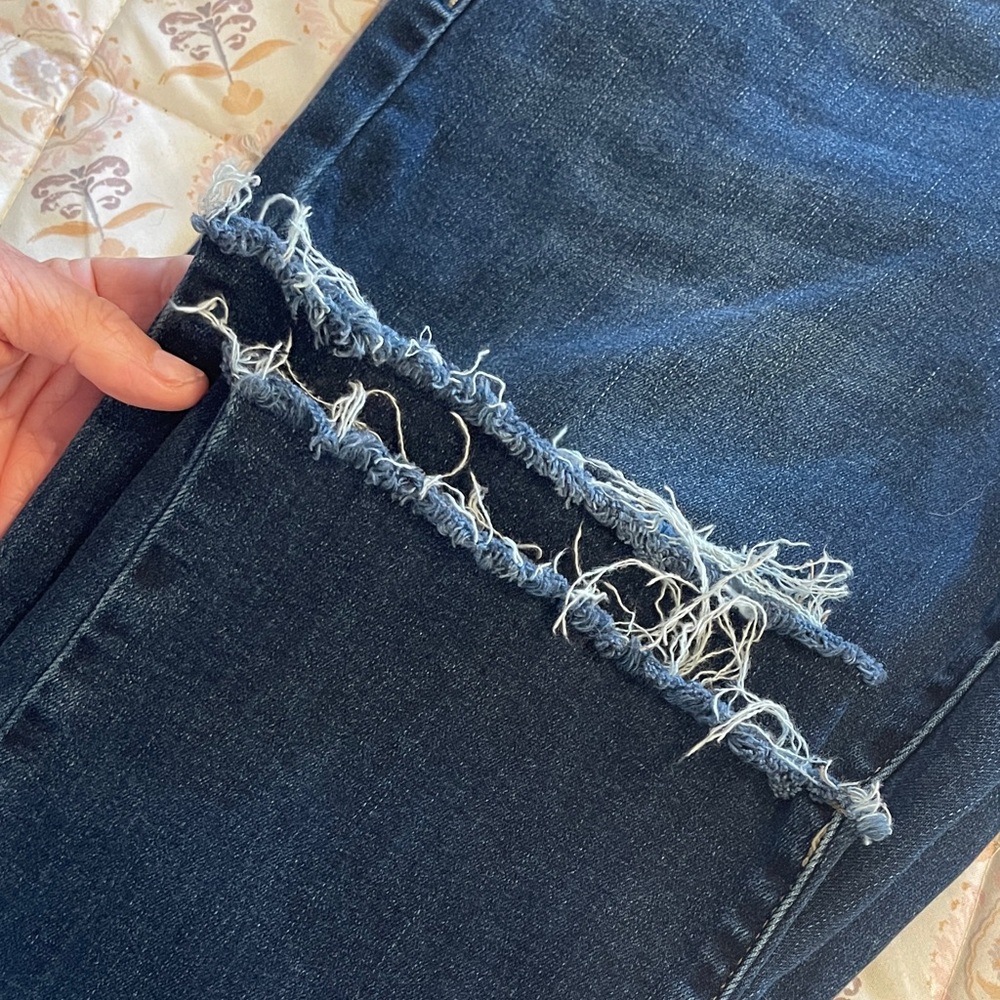 *NWOT* Lucky Brand Cropped Indigo Denim Jeans - Picture 8 of 8